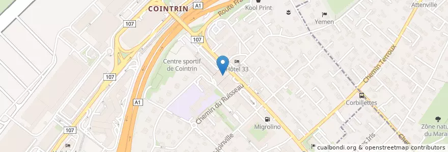 Mapa de ubicacion de La Gioconda en Schweiz/Suisse/Svizzera/Svizra, Genève, Genève.