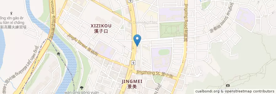 Mapa de ubicacion de 國泰世華商業銀行 en Taiwan, 新北市, Taipé, 文山區.