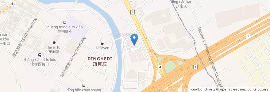 Mapa de ubicacion de 定食8 en تایوان, 桃園市, 蘆竹區.