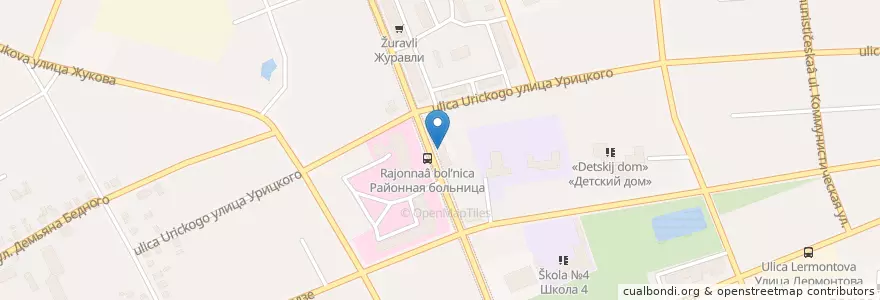 Mapa de ubicacion de Витафарм en روسيا, Центральный Федеральный Округ, أوبلاست بريانسك, Клинцовский Район, Городской Округ Клинцы.