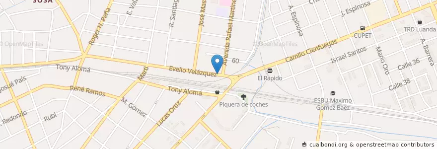 Mapa de ubicacion de Pizza Plus en کوبا, Las Tunas, Las Tunas, Ciudad De Las Tunas.