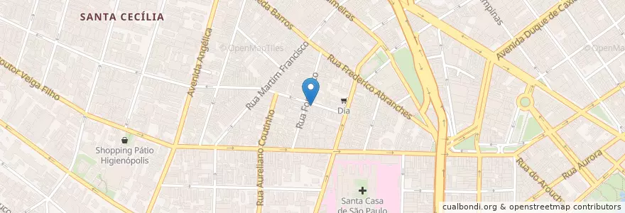 Mapa de ubicacion de Frango com Tudo Dentro en Brezilya, Güneydoğu Bölgesi, Сан Паулу, Região Geográfica Intermediária De São Paulo, Região Metropolitana De São Paulo, Região Imediata De São Paulo, Сан Паулу.