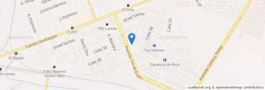 Mapa de ubicacion de Casa de Cambio CADECA en کوبا, Las Tunas, Las Tunas, Ciudad De Las Tunas.
