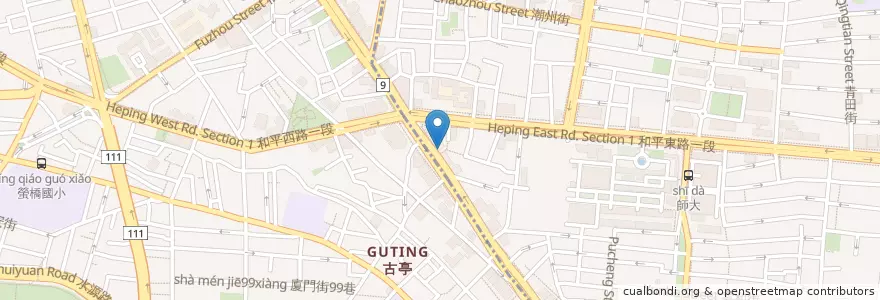 Mapa de ubicacion de 吉野家 en Tayvan, 新北市, Taipei, 中正區.