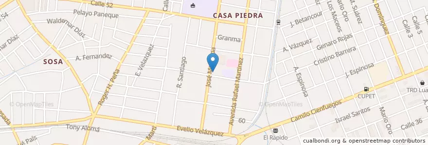 Mapa de ubicacion de Casa Piedra en Kuba, Las Tunas, Las Tunas, Ciudad De Las Tunas.