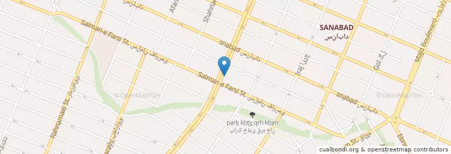 Mapa de ubicacion de داروخانه دکتر امیرى en 이란, استان خراسان رضوی, شهرستان مشهد, مشهد, بخش مرکزی شهرستان مشهد.