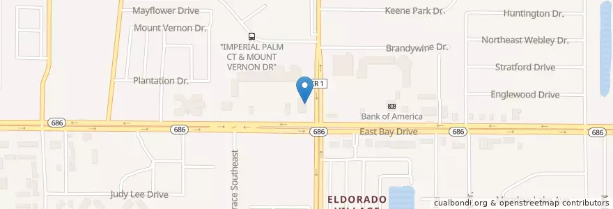 Mapa de ubicacion de Redbox en Verenigde Staten, Florida, Pinellas County, Largo.