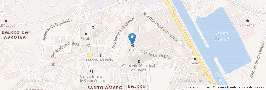 Mapa de ubicacion de O Alberto en Portugal, Algarve, Algarve, Faro, Lagos, São Gonçalo De Lagos.