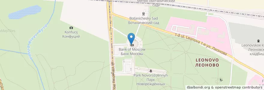 Mapa de ubicacion de ВТБ en Rusland, Centraal Federaal District, Moskou, Северо-Восточный Административный Округ.
