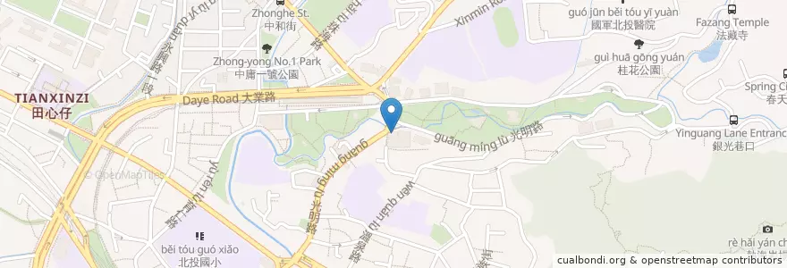 Mapa de ubicacion de マクドナルド en 台湾, 新北市, 台北市, 北投区.