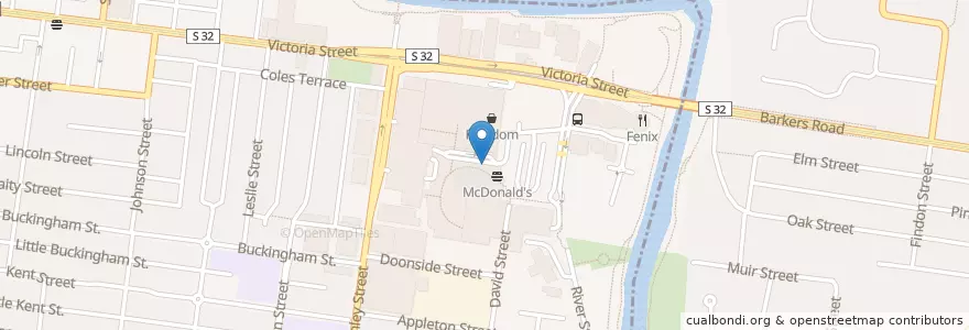 Mapa de ubicacion de Sushi Izakaya bar en Australia, Victoria, City Of Boroondara.