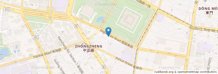 Mapa de ubicacion de 巧虎小館 en تايوان, تايبيه الجديدة, تايبيه, 中正區.