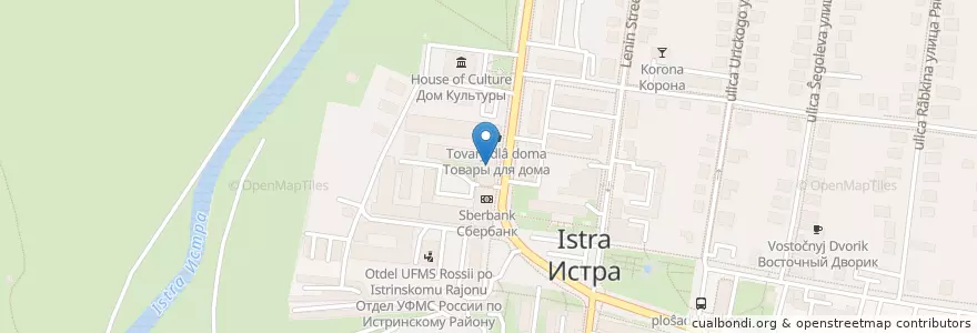 Mapa de ubicacion de Зооклондайк en Rusia, Центральный Федеральный Округ, Московская Область, Городской Округ Истра.