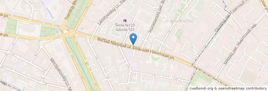 Mapa de ubicacion de Рецептор en Россия, Центральный Федеральный Округ, Москва, Центральный Административный Округ.