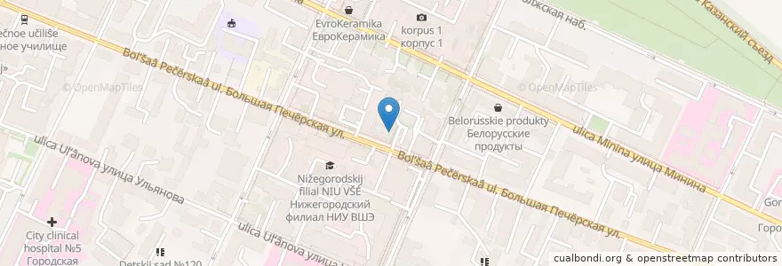Mapa de ubicacion de Хурма en Russie, District Fédéral De La Volga, Oblast De Nijni Novgorod, Городской Округ Нижний Новгород.