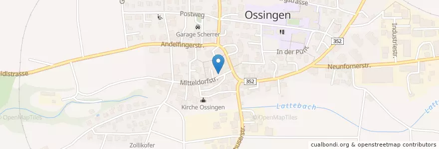 Mapa de ubicacion de Agrola en سويسرا, زيورخ, Bezirk Andelfingen, Ossingen.