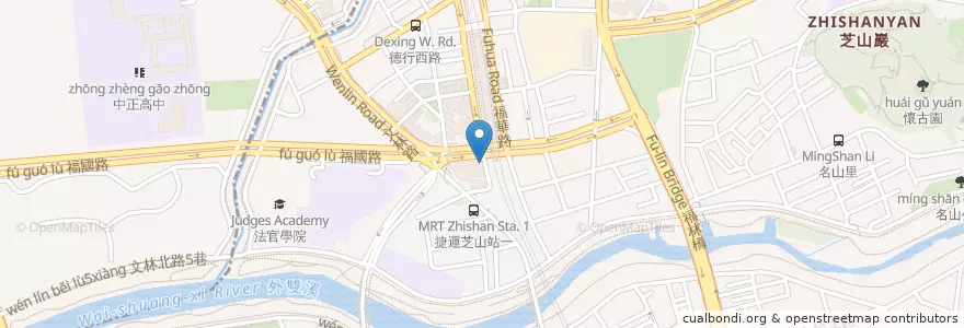 Mapa de ubicacion de 湘鼎坊 en Tayvan, 新北市, Taipei, 士林區.