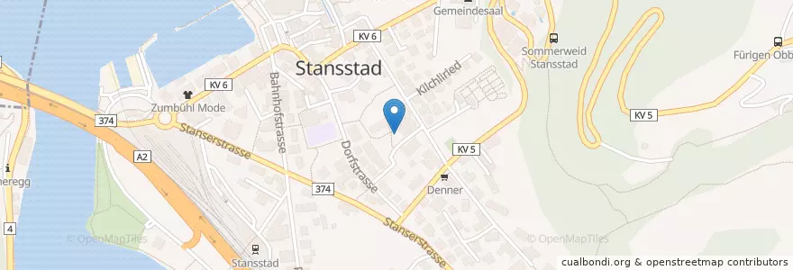 Mapa de ubicacion de Schule Stanstaad en 瑞士, Nidwalden, Stansstad.