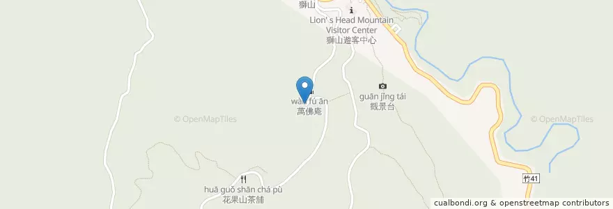 Mapa de ubicacion de 萬佛庵 en Taiwan, Taiwan Province, Hsinchu County, Emei.