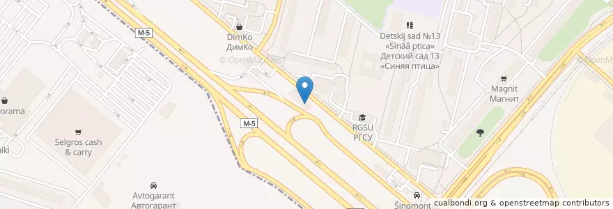 Mapa de ubicacion de Зооветеринарный центр "Амикус" en Rusia, Distrito Federal Central, Óblast De Moscú, Городской Округ Люберцы.