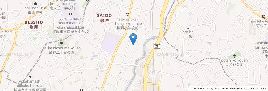 Mapa de ubicacion de まったり屋 en Japan, Kanagawa Prefecture, Yokohama.