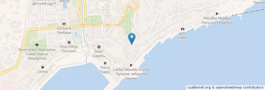Mapa de ubicacion de Пельменная en Russia, South Federal District, Autonomous Republic Of Crimea, Republic Of Crimea, Yalta City Municipality, Городской Округ Ялта.