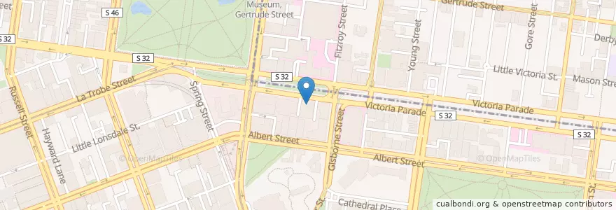 Mapa de ubicacion de Victoria Parade Surgery Centre en Australië, Victoria, City Of Melbourne.