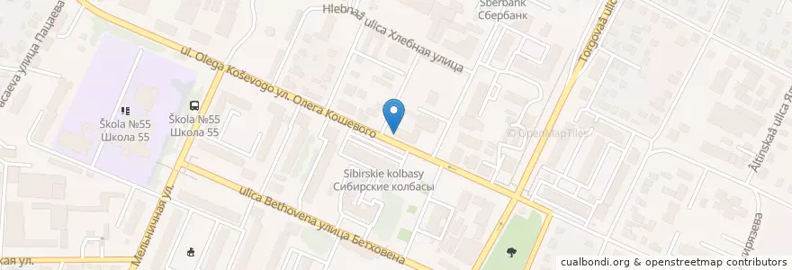 Mapa de ubicacion de Отдел полиции № 3 en Russland, Föderationskreis Sibirien, Oblast Omsk, Омский Район, Городской Округ Омск.