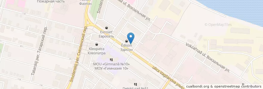 Mapa de ubicacion de Сбербанк en Rusia, Distrito Federal Central, Óblast De Tver, Городской Округ Тверь, Калининский Район.