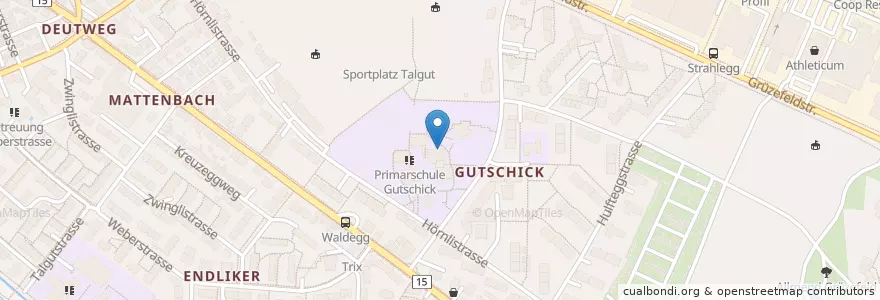 Mapa de ubicacion de Kindergarten 4 en 스위스, 취리히, Bezirk Winterthur, Winterthur.