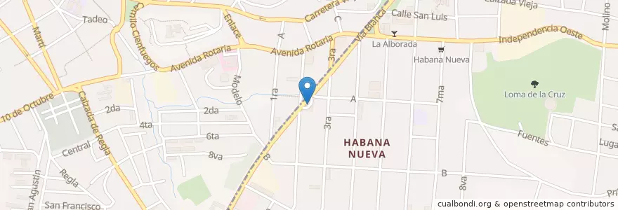 Mapa de ubicacion de CUPET en Küba, La Habana.