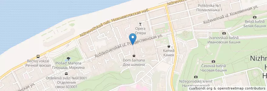 Mapa de ubicacion de Нептун en Russia, Circondario Federale Del Volga, Нижегородская Область, Городской Округ Нижний Новгород.