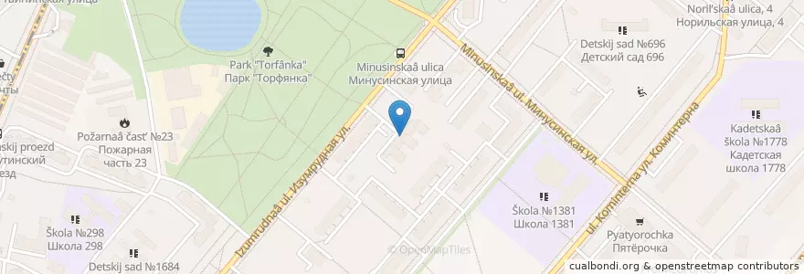 Mapa de ubicacion de ОВД "Лосиноостровский" en Russia, Distretto Federale Centrale, Москва, Северо-Восточный Административный Округ, Лосиноостровский Район.