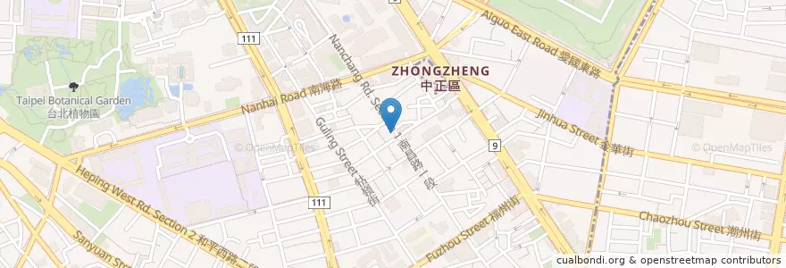 Mapa de ubicacion de 鬍鬚張魯肉飯 en تايوان, تايبيه الجديدة, تايبيه, 中正區.