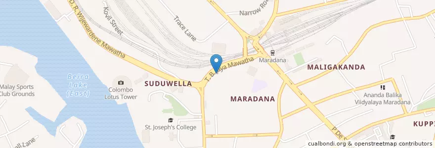 Mapa de ubicacion de New Olympia Theatre en Sri Lanka, බස්නාහිර පළාත, Distrikt Colombo, Colombo.