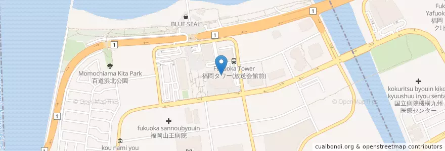 Mapa de ubicacion de タリーズコーヒー en Japón, Prefectura De Fukuoka, 福岡市, 早良区.