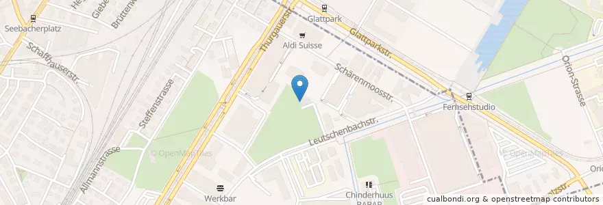 Mapa de ubicacion de Leutschenpark en سويسرا, زيورخ, Bezirk Zürich, Zürich.