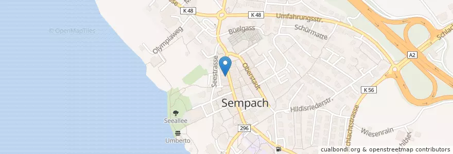 Mapa de ubicacion de Adler en Schweiz/Suisse/Svizzera/Svizra, Luzern, Sempach.