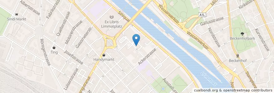 Mapa de ubicacion de Vif Fitness Club en Suisse, Zurich, District De Zurich, Zurich.