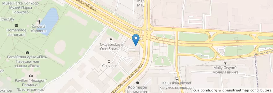 Mapa de ubicacion de Фа-соль-ка en Rússia, Distrito Federal Central, Москва, Центральный Административный Округ, Район Якиманка.