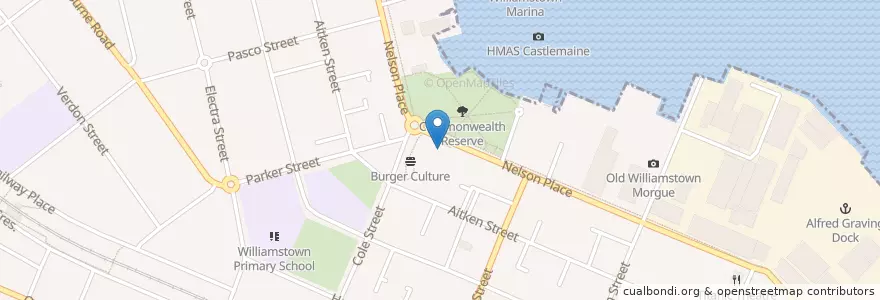 Mapa de ubicacion de Al Porto Vecchio en Австралия, Виктория, City Of Hobsons Bay.