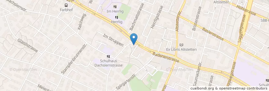 Mapa de ubicacion de Restaurant Krone en Switzerland, Zurich, District Zurich, Zurich.