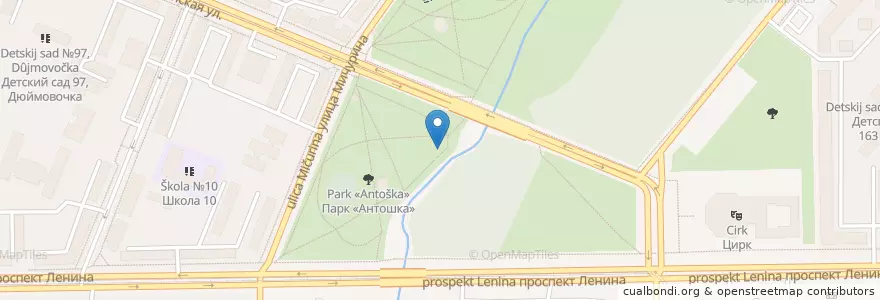 Mapa de ubicacion de Прокат велосипедов en Russland, Föderationskreis Sibirien, Oblast Kemerowo, Кемеровский Муниципальный Округ, Кемеровский Городской Округ.
