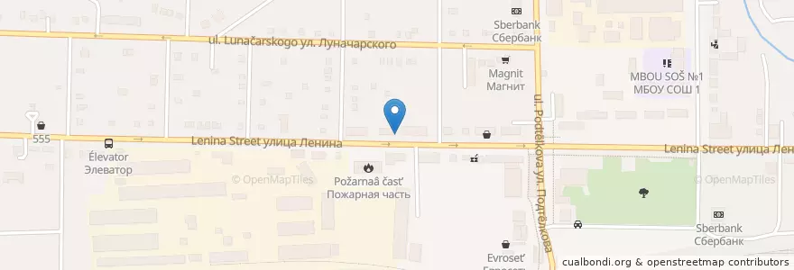 Mapa de ubicacion de Сакура en Rusia, Южный Федеральный Округ, Óblast De Rostov, Морозовский Район, Морозовское Городское Поселение.