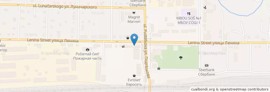 Mapa de ubicacion de Почта России en Rússia, Distrito Federal Do Sul, Oblast De Rostov, Морозовский Район, Морозовское Городское Поселение.