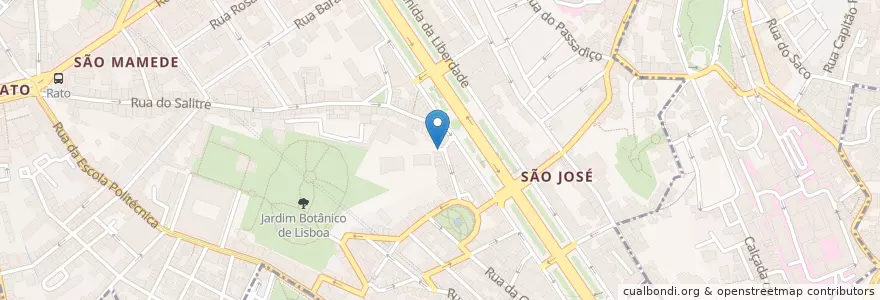 Mapa de ubicacion de Parque Mayer en Португалия, Área Metropolitana De Lisboa, Лиссабон, Grande Lisboa, Лиссабон, Santo António.