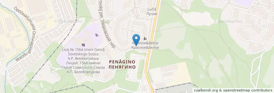 Mapa de ubicacion de Мир шашлыков en 러시아, Центральный Федеральный Округ, Москва, Северо-Западный Административный Округ.