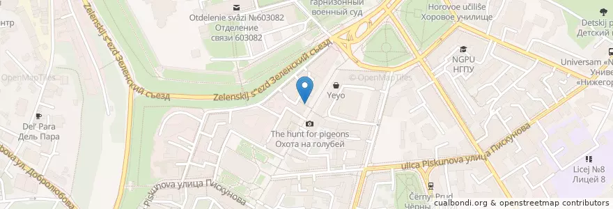 Mapa de ubicacion de ABS en Rusya Federasyonu, Приволжский Федеральный Округ, Nijniy Novgorod Oblastı, Городской Округ Нижний Новгород.