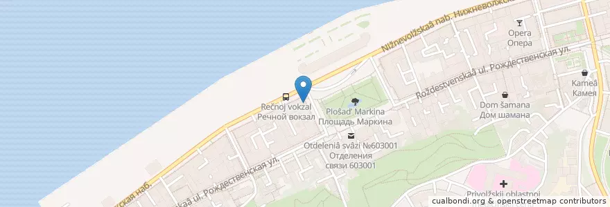 Mapa de ubicacion de The Top en Rusia, Приволжский Федеральный Округ, Óblast De Nizhni Nóvgorod, Городской Округ Нижний Новгород.