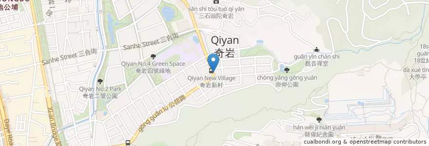 Mapa de ubicacion de 劃時代安親班 en تایوان, 新北市, تایپه, 北投區.